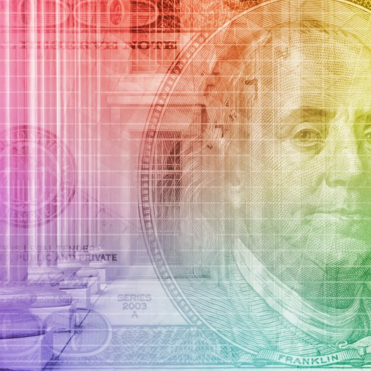 Finance Background as a Creative Concept Art