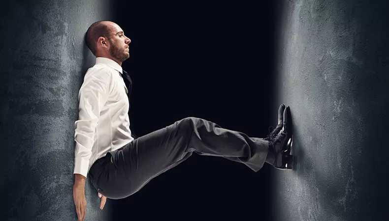 Businessman Under Pressure